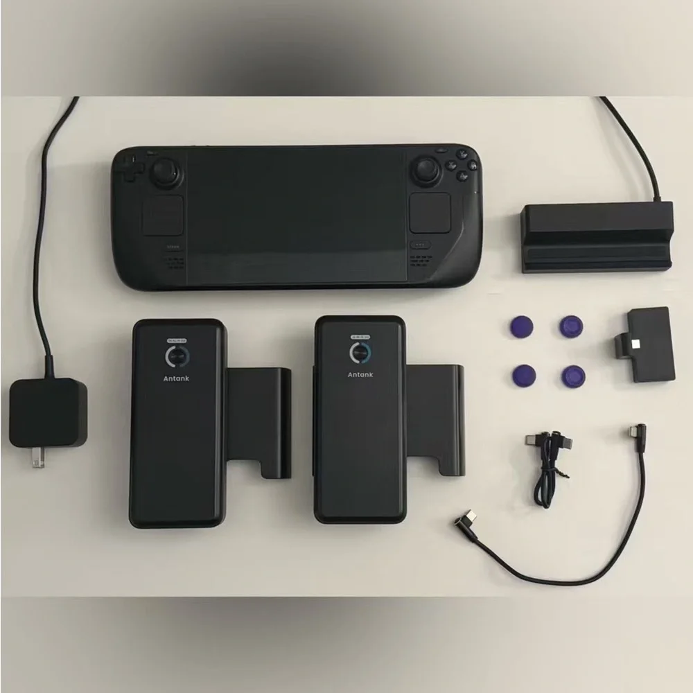 Valve Steam Deck - Black Console Displaying System Info